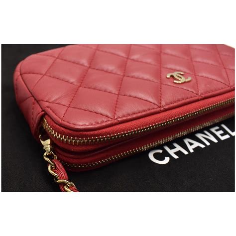 chanel double zip|Chanel wallet on chain.